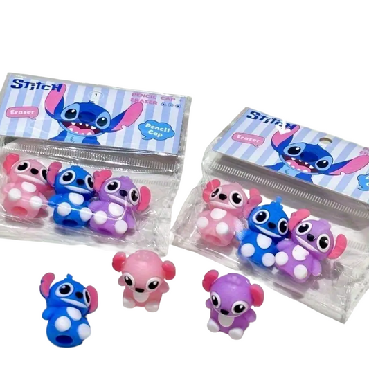 Set de 3 gomas Stitch