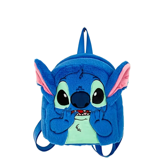 Mochila peluda Stitch