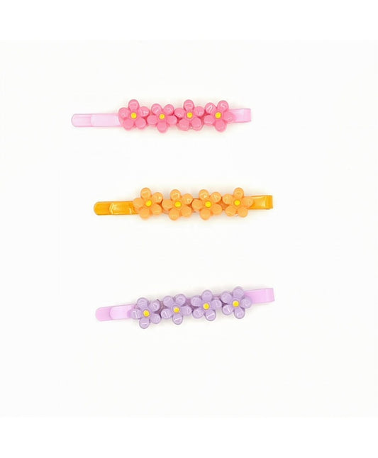 Pack 3 horquillas con flores