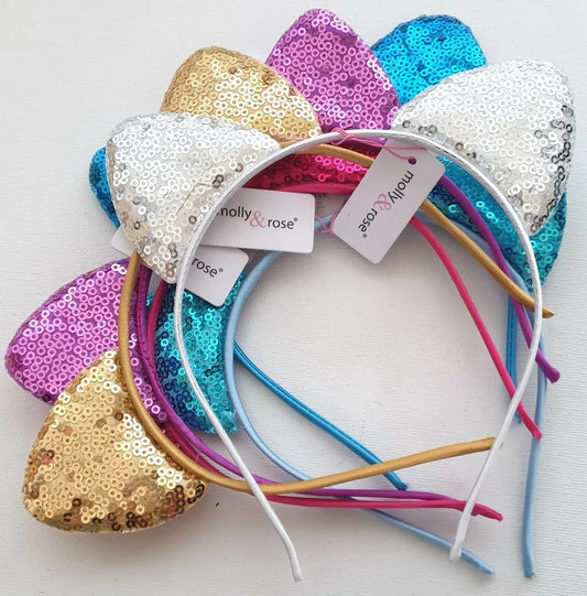 Diadema con Orejitas de brillantina